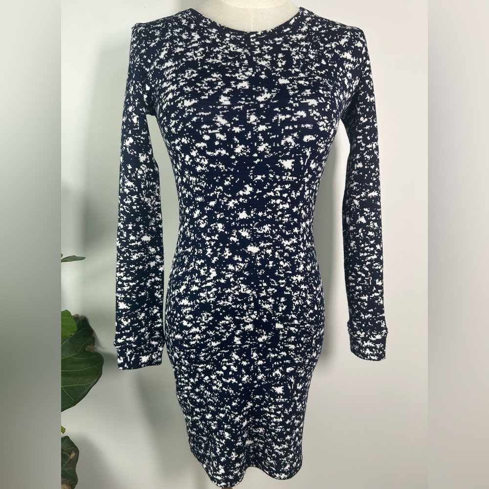DELACY Knit Long Sleeve Bodycon Mini Dress
